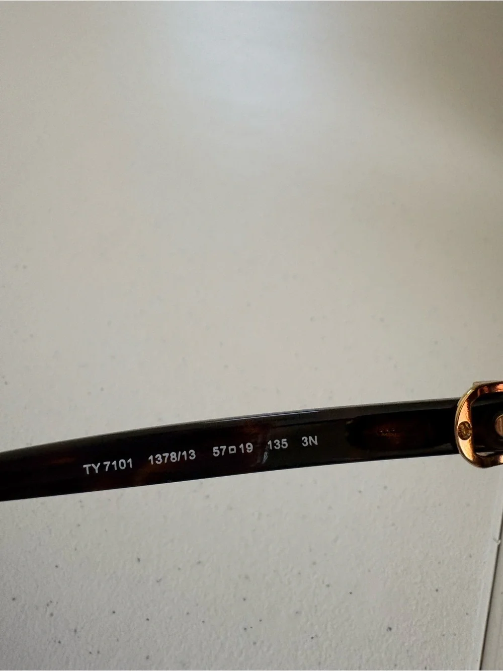Tory Burch TY7101 1378/13 Tortoise Brown Gradient Sunglasses 57-19-135 Case